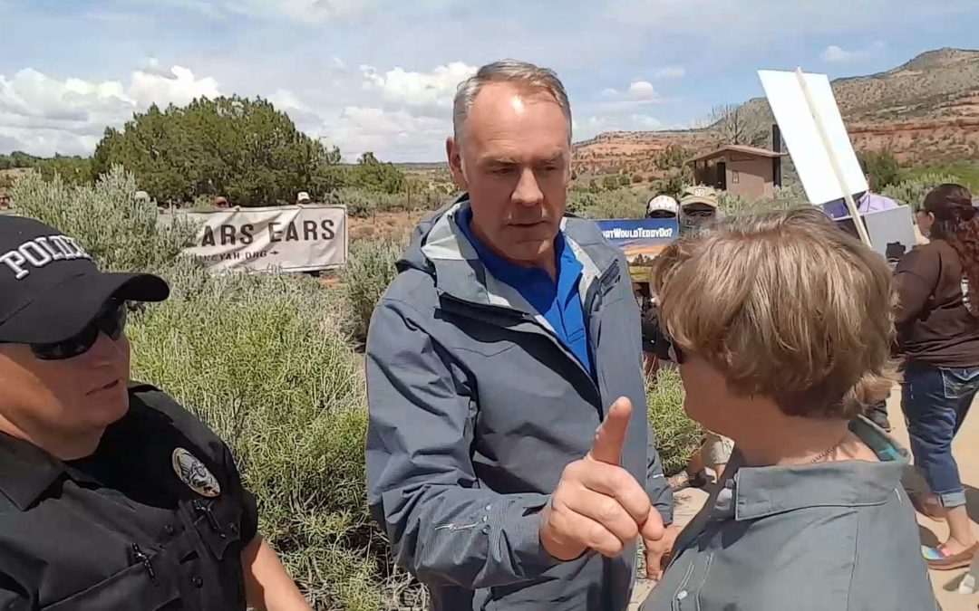 US Secretary Ryan Zinke responds aggressively to Indigenous woman during Bears Ears visit