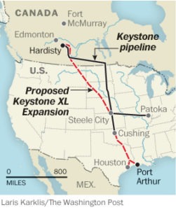 New Keystone XL Pipeline Route