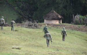 Kenya soldiers making evictions on Sengwer People
