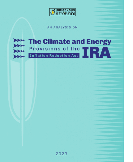 cover of climate and energy provisions of inflation reduction act