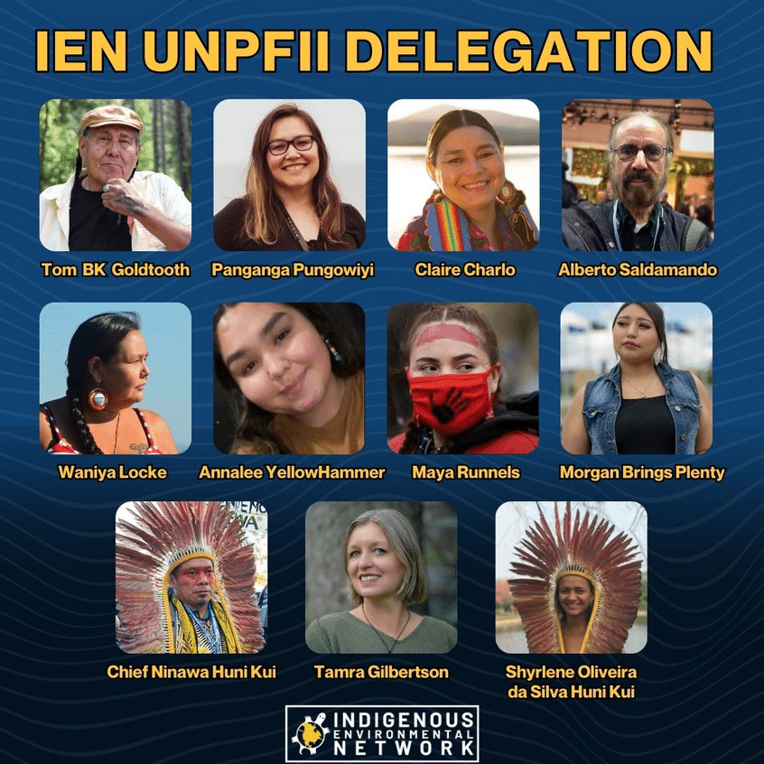 Images of the IEN Delegates to the 23rd United Nations Permanent Forum on Indigenous Issues